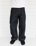 Raw Selvedge Denim Jeans - Sort