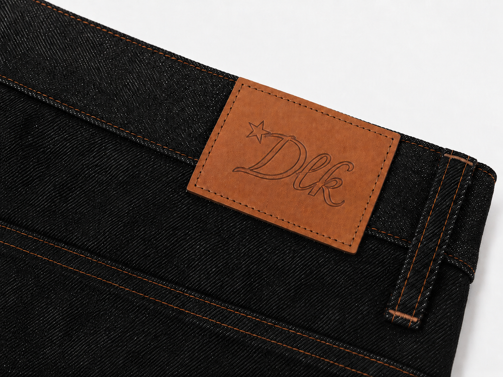 Raw Selvedge Denim Jeans - Sort