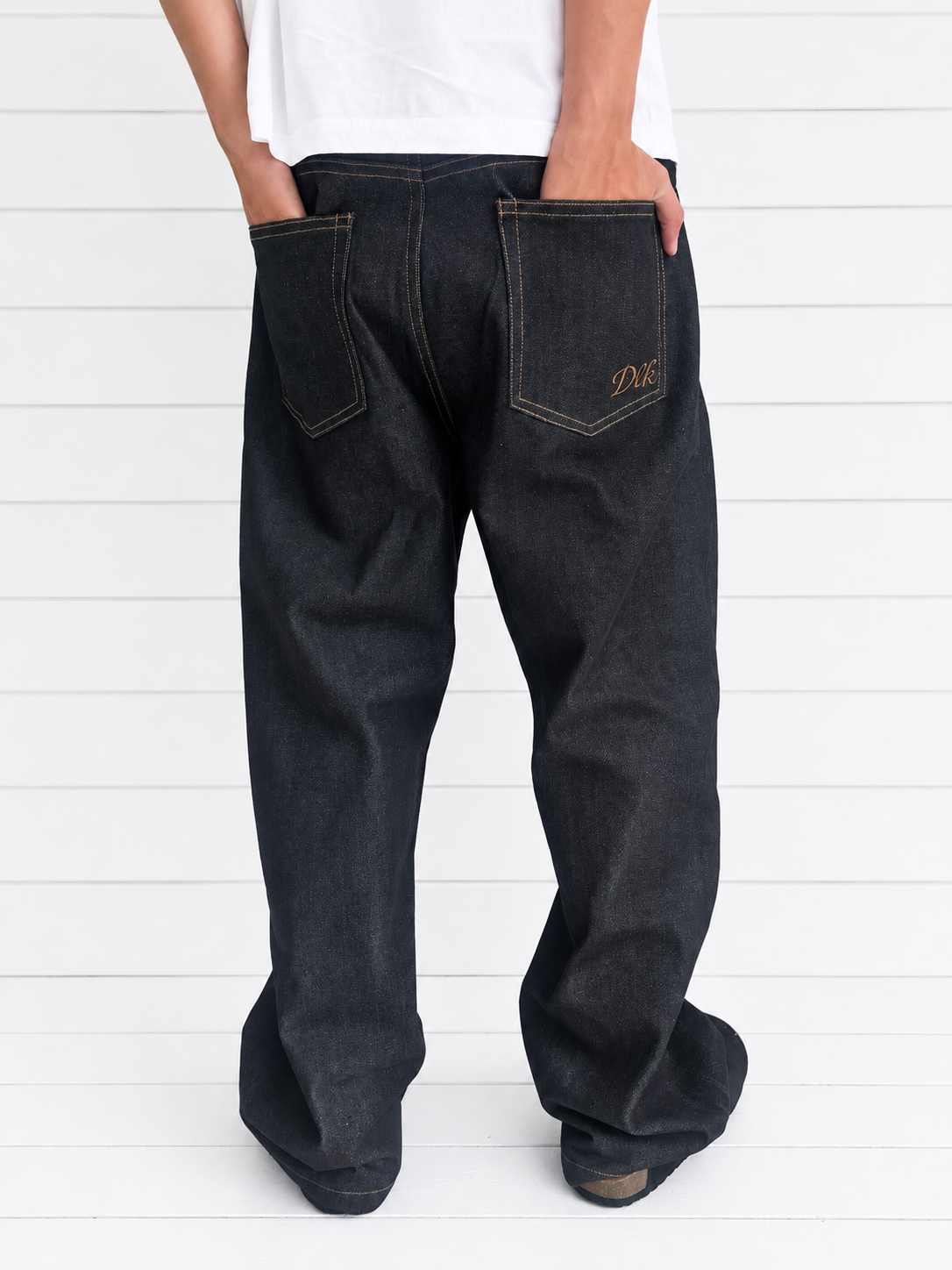 Raw Selvedge Denim Jeans - Sort